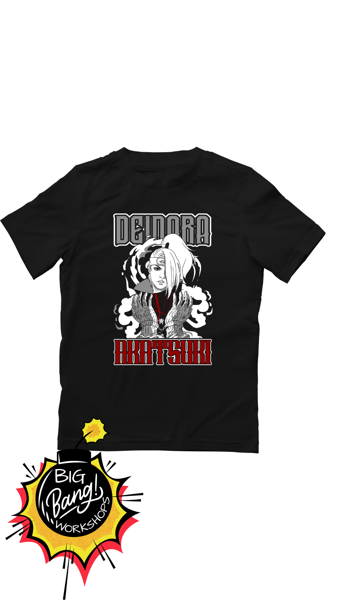Naruto | Deidara Akatsuki - Blanco Negro