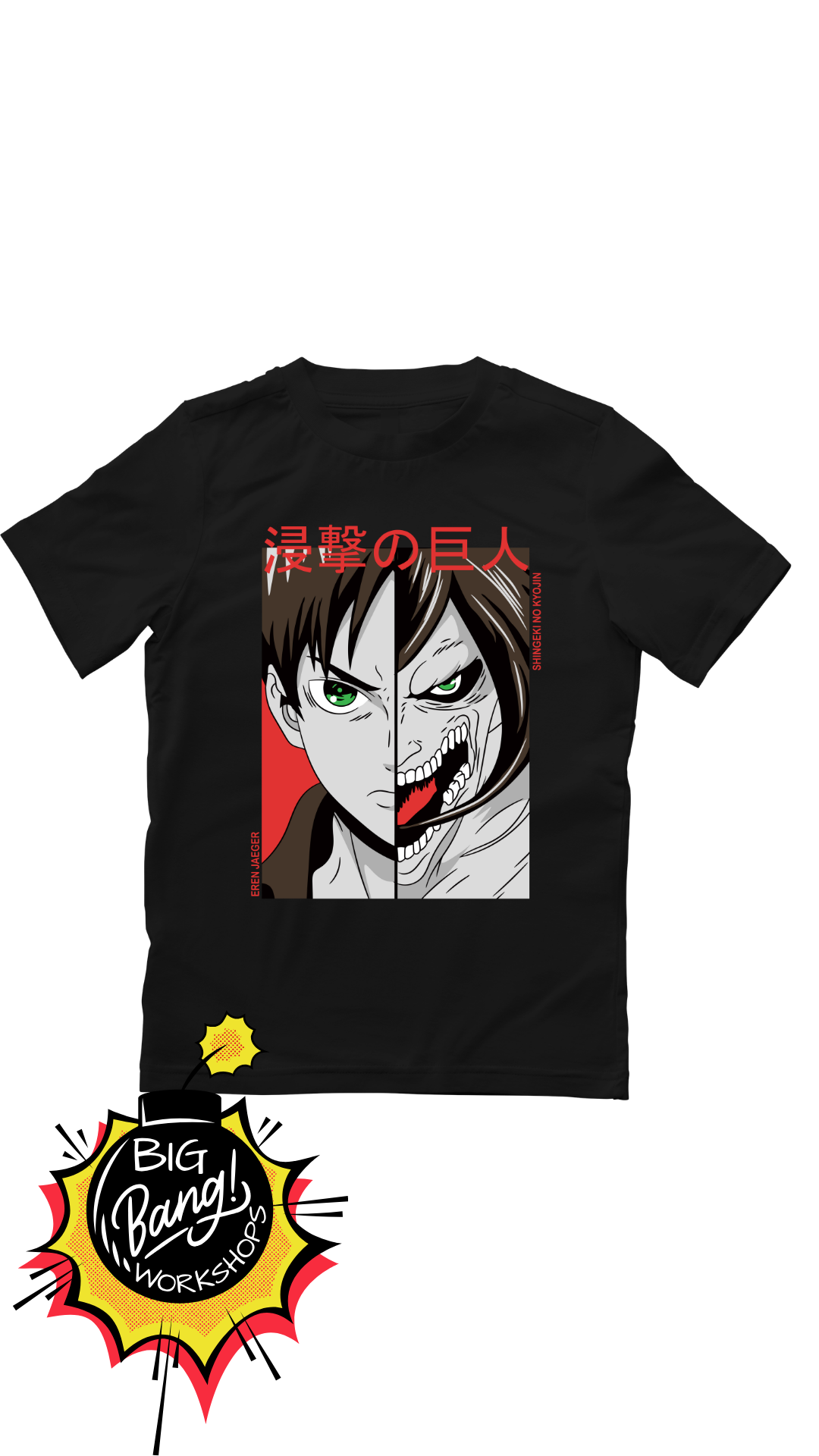 AOT | Eren Cara - Dividida Titan Humano
