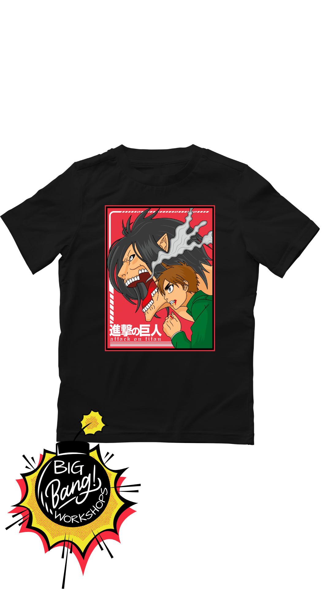 AOT | Eren Titan - Kanji Rojo Marco