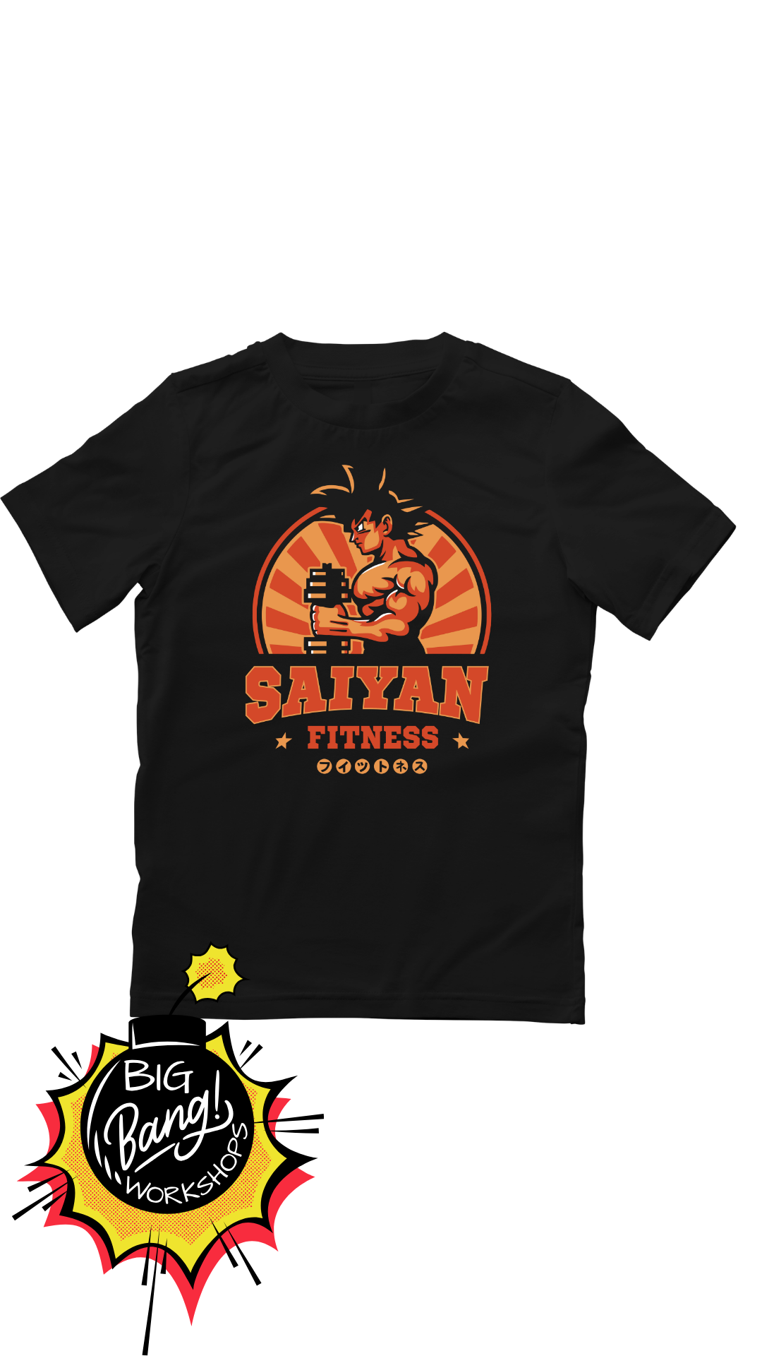 Dragon Ball | Goku - Saiyan Fitness Logo Mancuerna