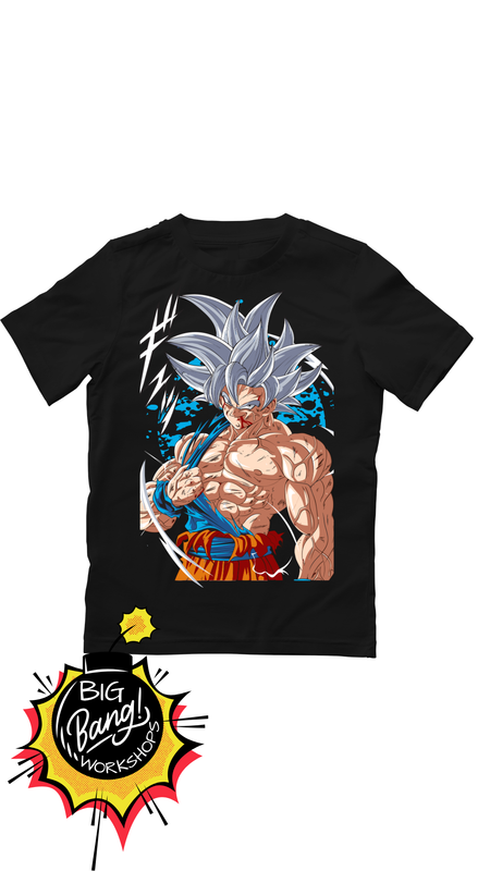 DBZ | Goku - Ultra Instinct Musculoso Energia Azul