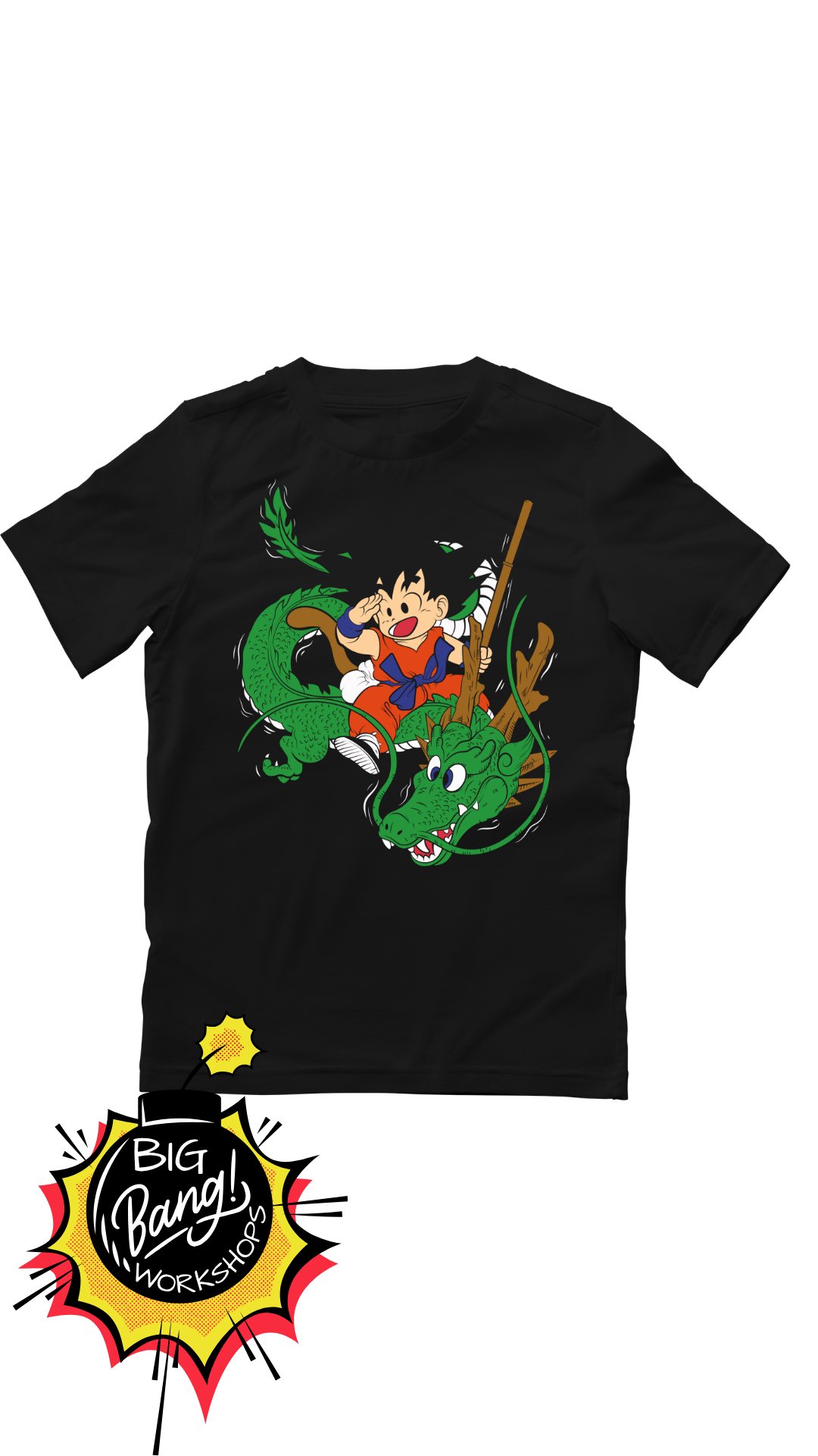 Dragon Ball | Goku Nino - Montando Shenron Dragon Baston