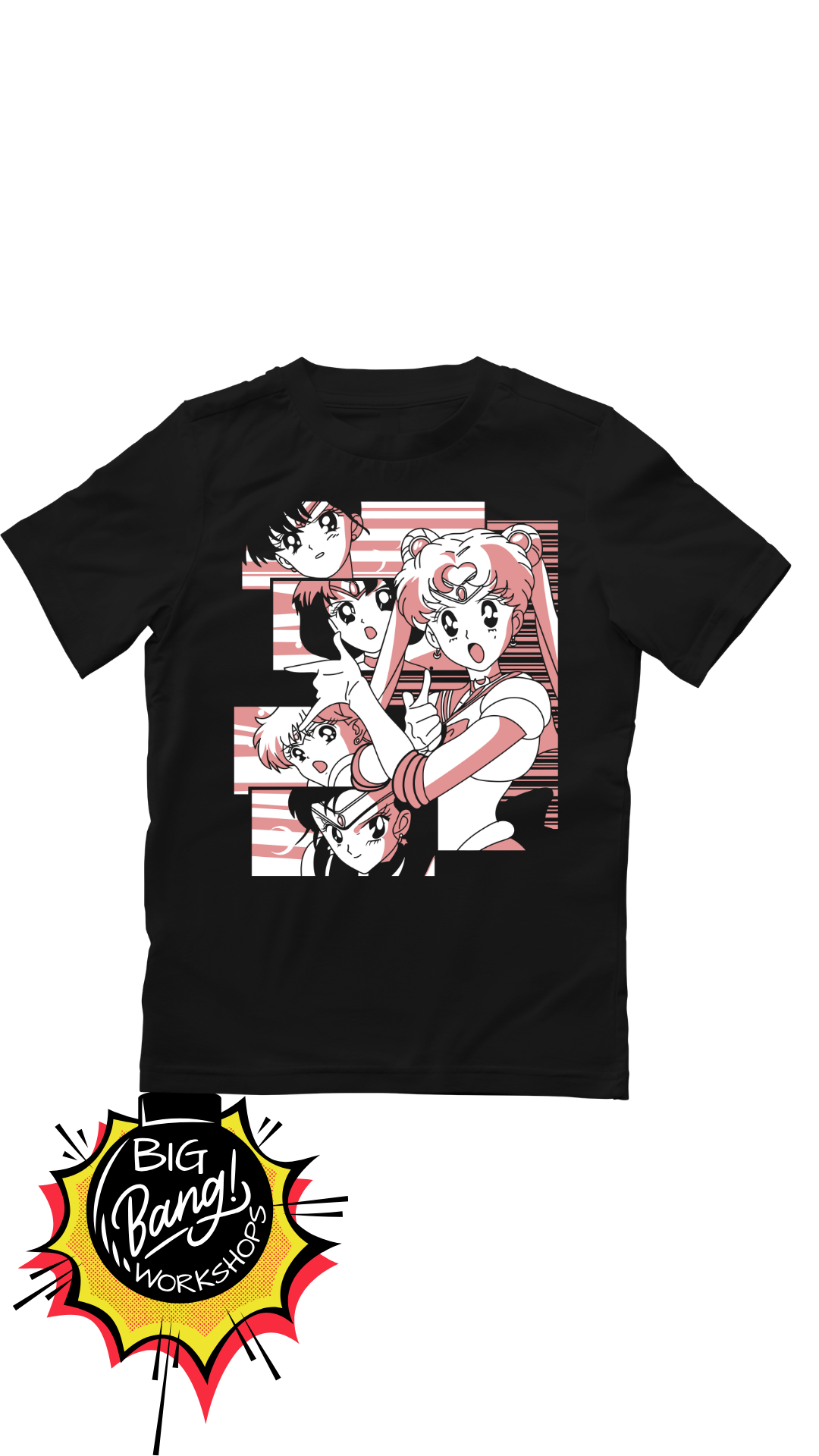 Sailor Moon | Inner Senshi - Grupo Tonos Rosa Rojo