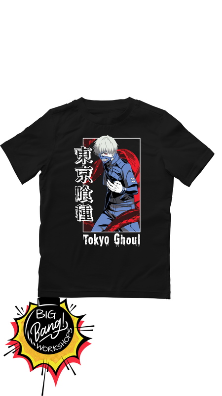 TG | Kaneki Ken - Blanco Postura Combate Kagune Rojo