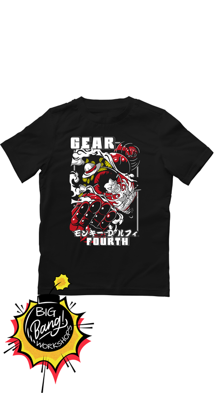 OP | Luffy - Gear Fourth Texto Japones Spotted