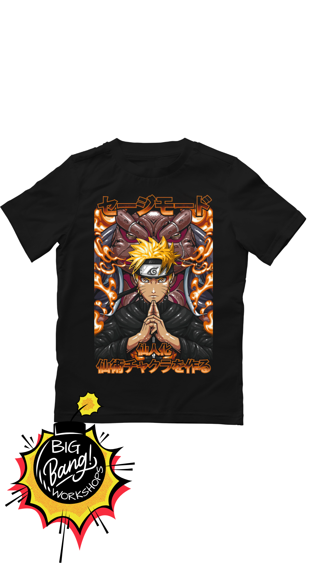Naruto | Naruto Modo - Sabio Chakra Fuego Kanji