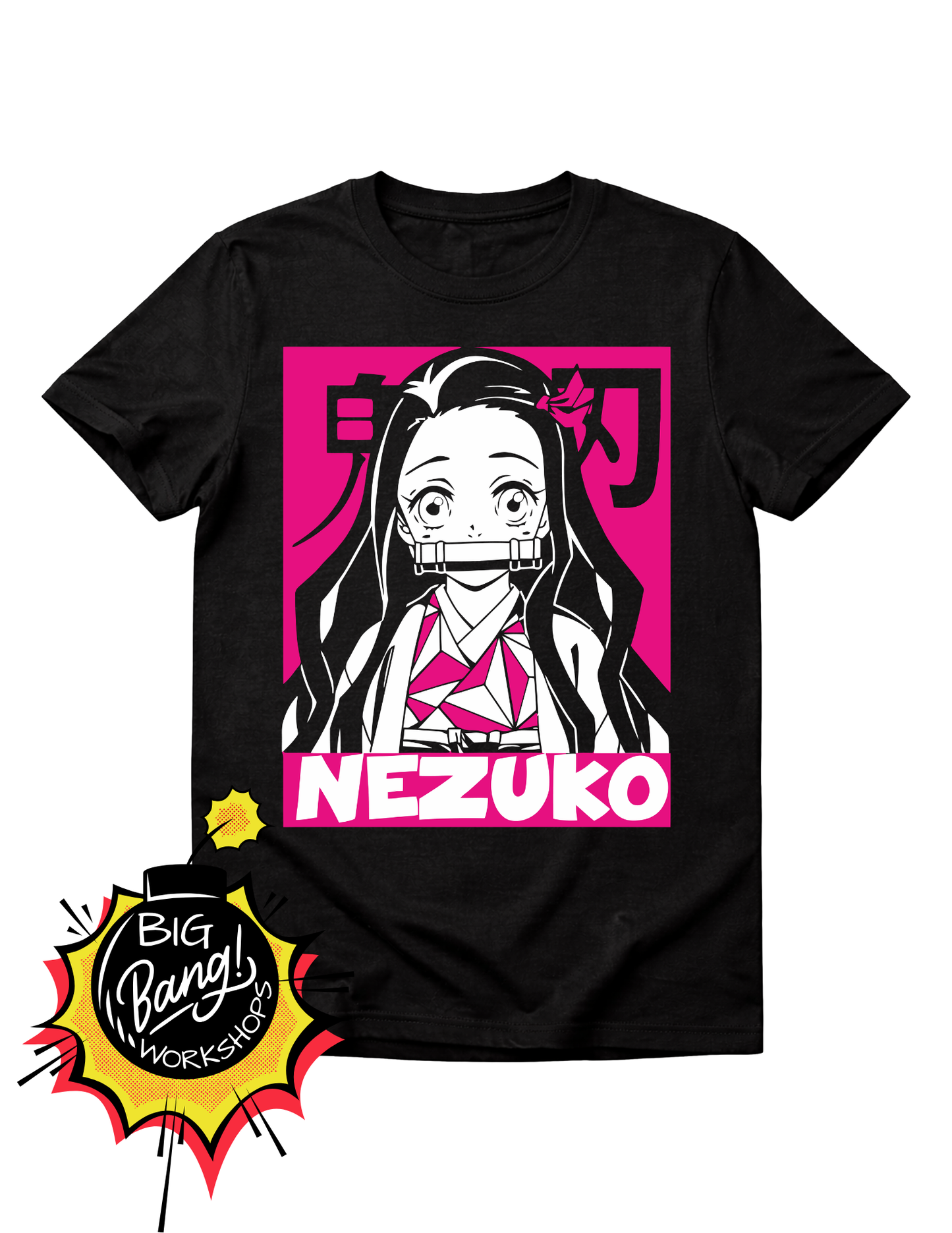 Demon Slayer | Nezuko Texto - Rosa Bambu BN