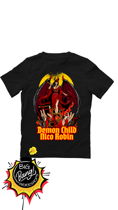 OP | Nico Robin - Demon Child Alas Demonio Vestido Rojo Llamas