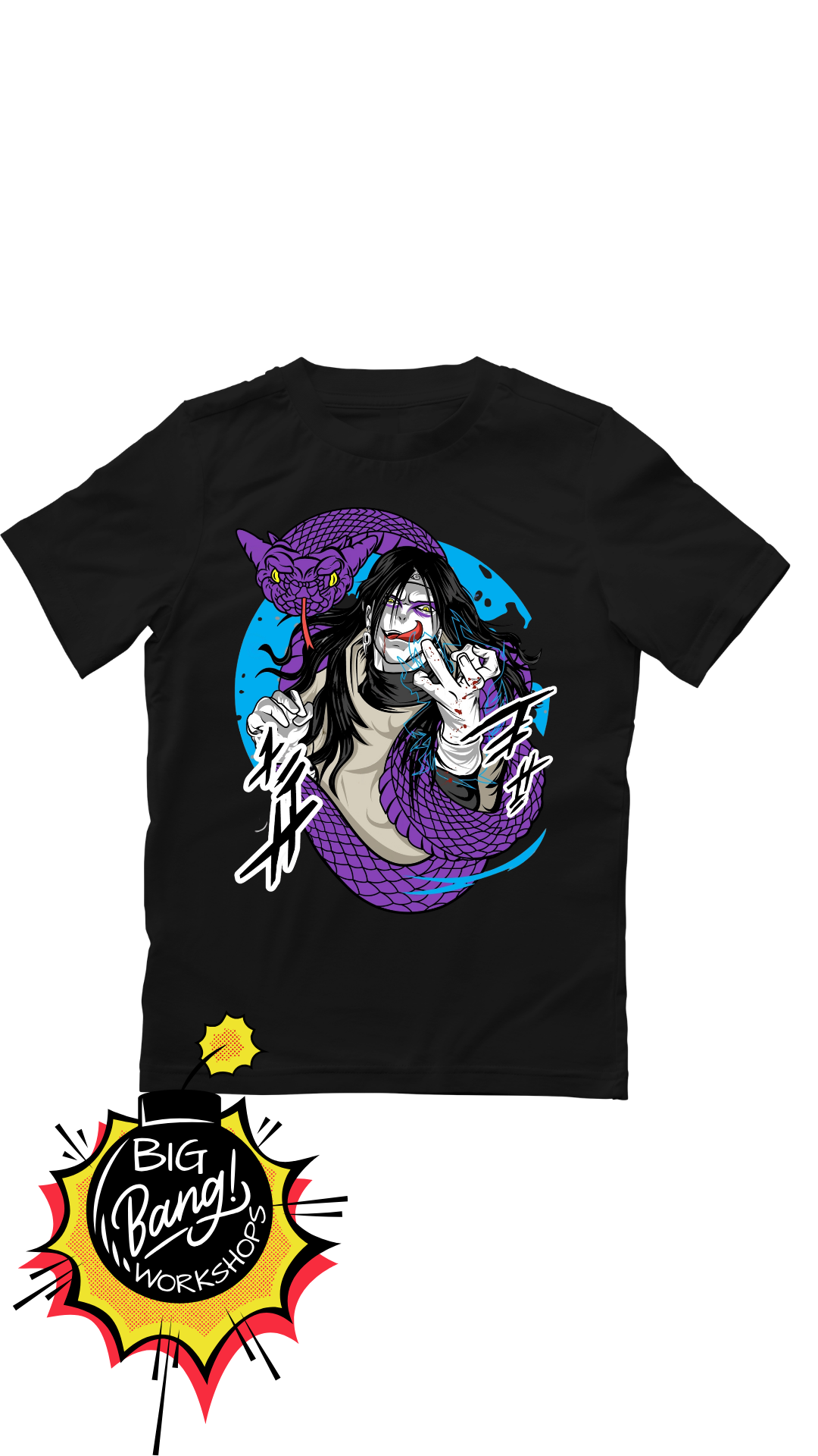 Naruto | Orochimaru Serpiente - Morada Circulo Kanji