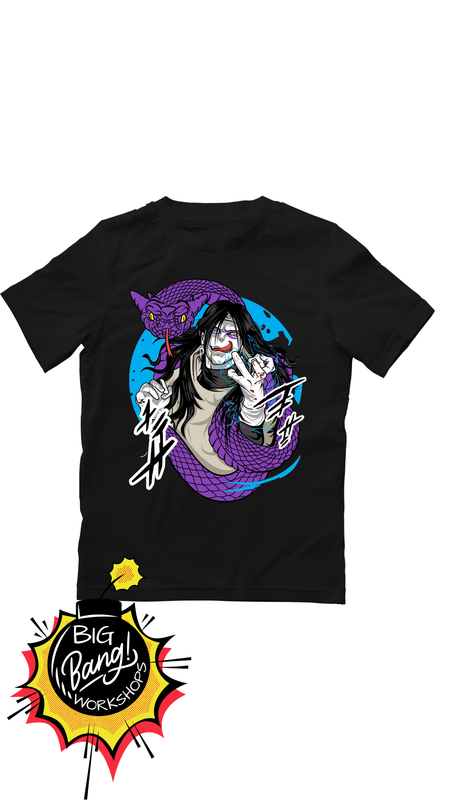 NRT | Orochimaru - Serpiente Morada Circulo Kanji