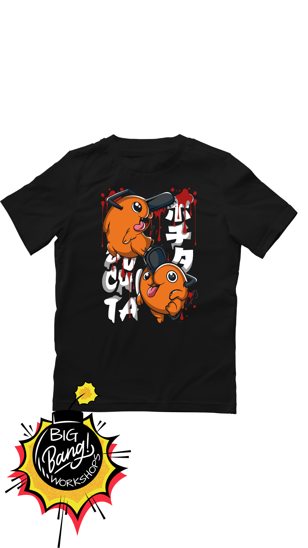 Chainsaw Man | Pochita Chibi - Kanji Doble Sangre