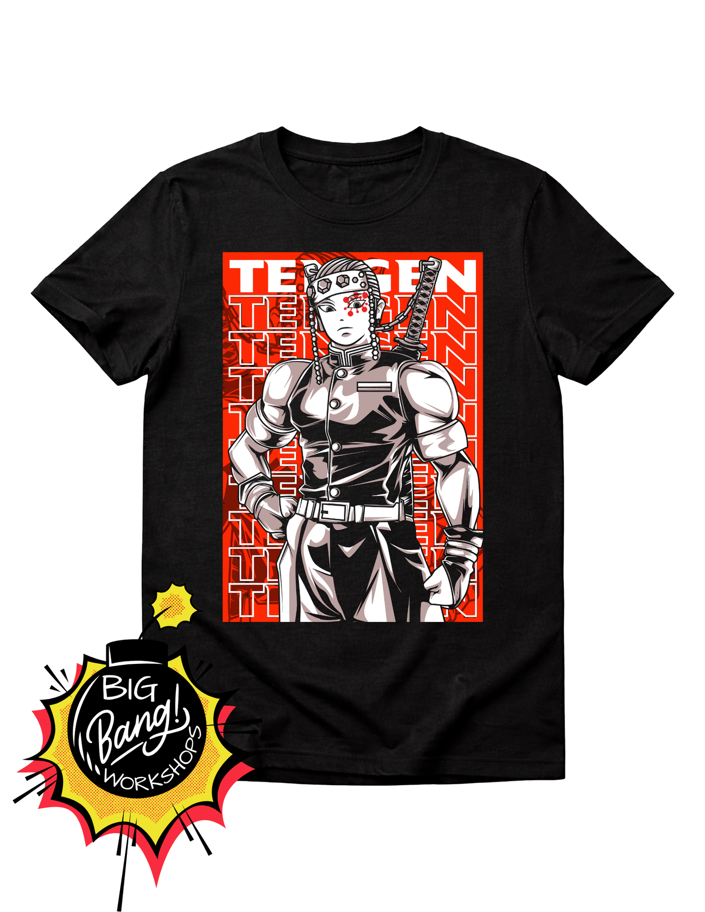 DS | Tengen Uzui - Accion Rojo Blanco Cuerpo Completo