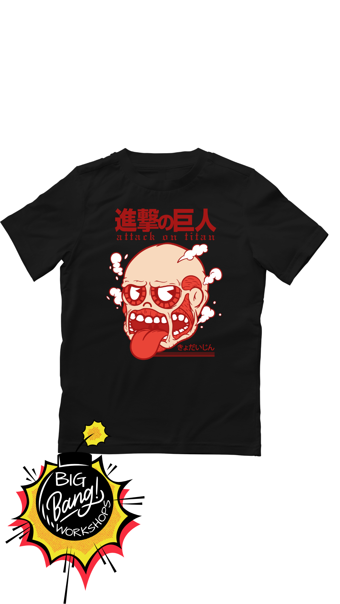AOT | Titan Cara - Lengua Rojo Kanji