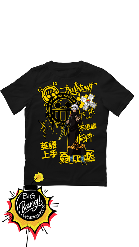 OP | Trafalgar Law - Graffiti Amarillo Bulletproof One Piece
