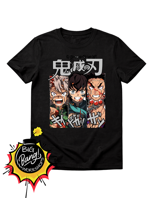 DS | Trio - Panel Inosuke Tanjiro Rengoku Kanji