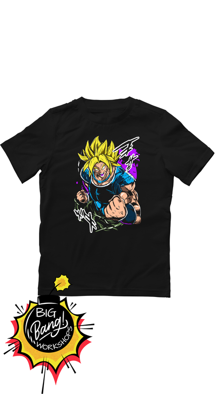 DBZ | Trunks - Super Saiyan Punetazo Carga Azul Purpura