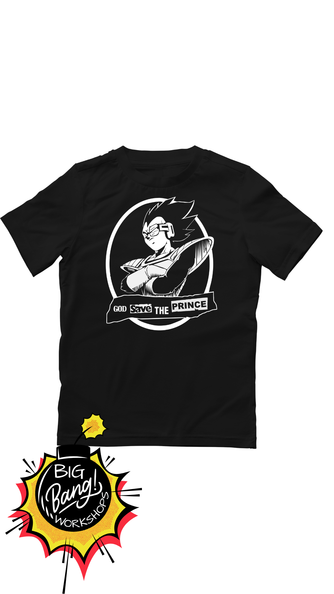 Dragon Ball | Vegeta - God Save The Prince Blanco Negro
