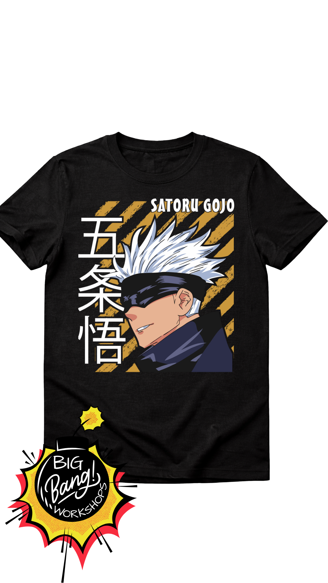 JJK | Gojo Satoru - Hazard Stripes Yellow