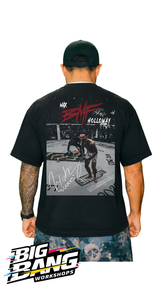 Playera oversize Max Holloway UFC espalda - Big Bang Workshops