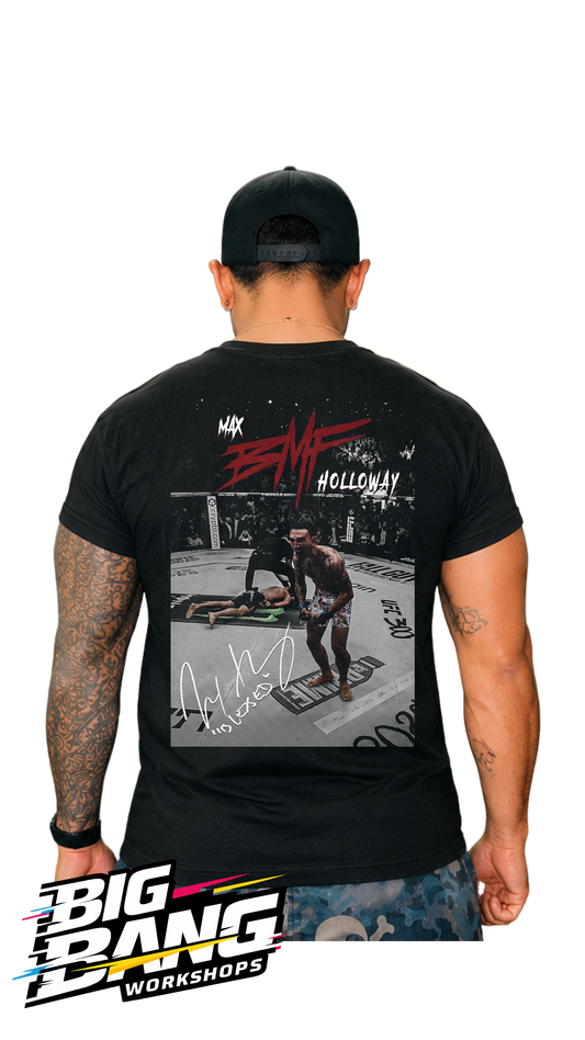 Playera regular fit Max Holloway UFC espalda - Big Bang Workshops