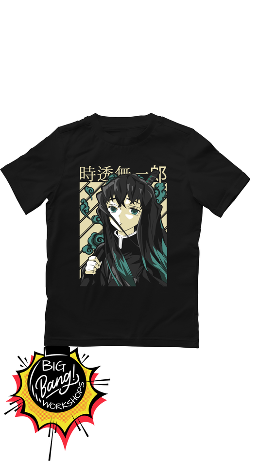 Muichiro Tokito Mist Hashira Anime T-Shirt – Demon Slayer Manga Style Graphic Tee (Copy)
