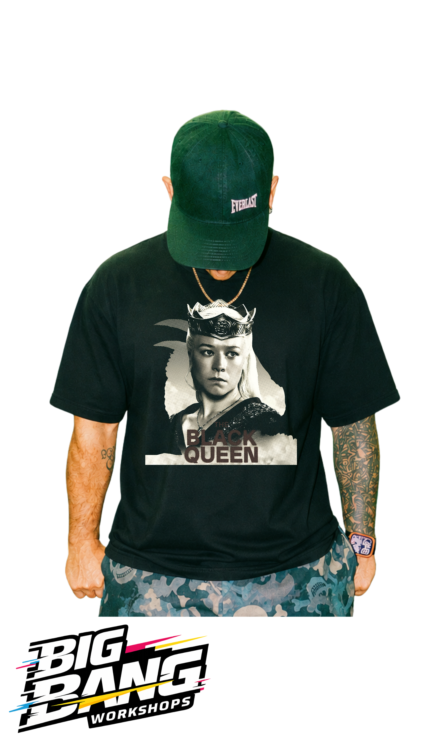 Playera oversize Black Queen Rhaenyra Targaryen House of the Dragon - Big Bang Workshops