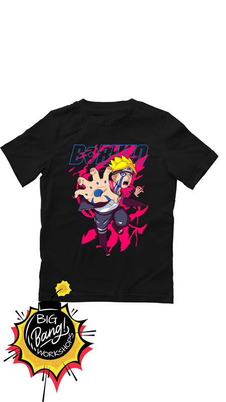 NRT | Boruto - Metal Rosa Rayos Kanji