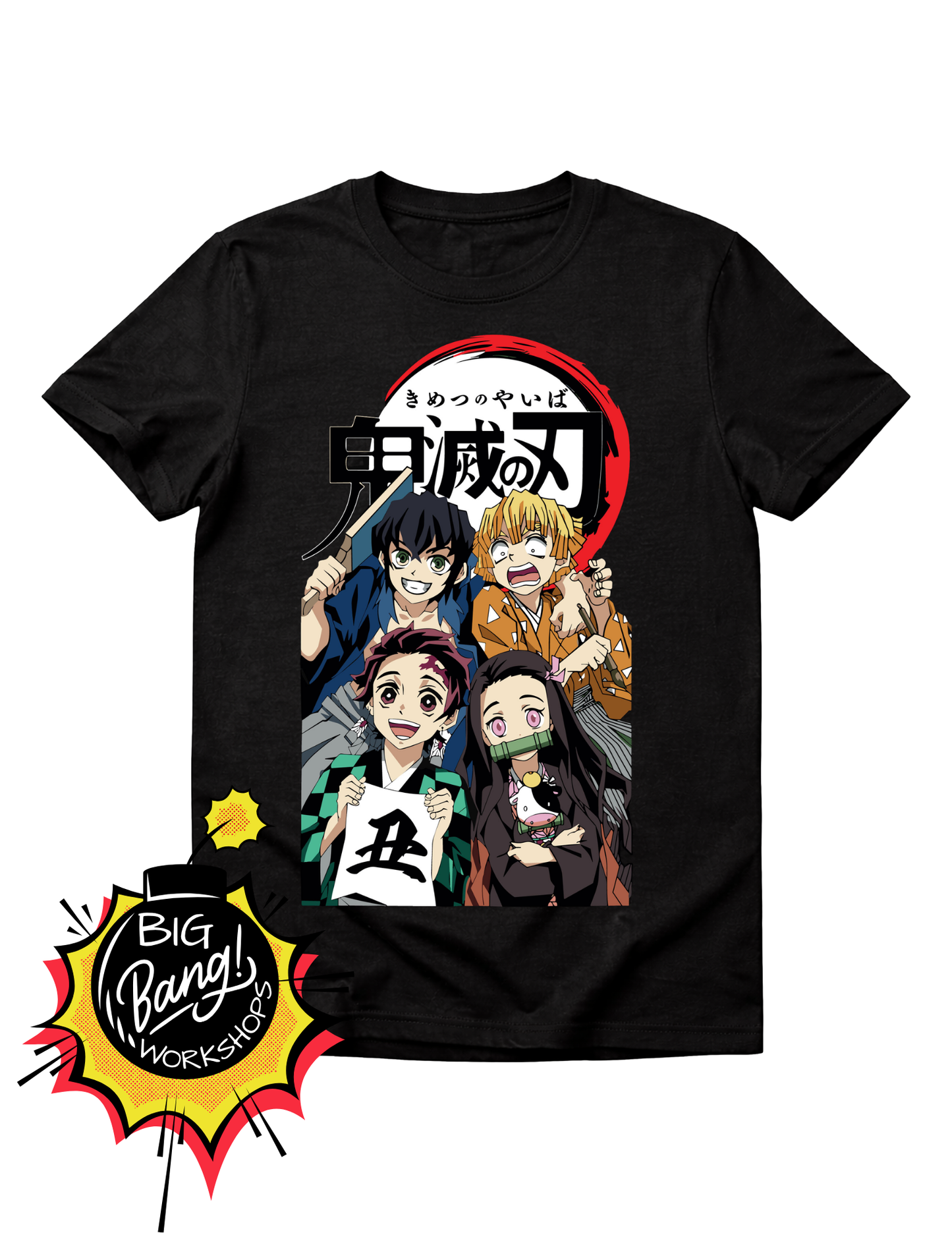 Demon Slayer | Cuarteto Tanjiro - Inosuke Zenitsu Nezuko Logo