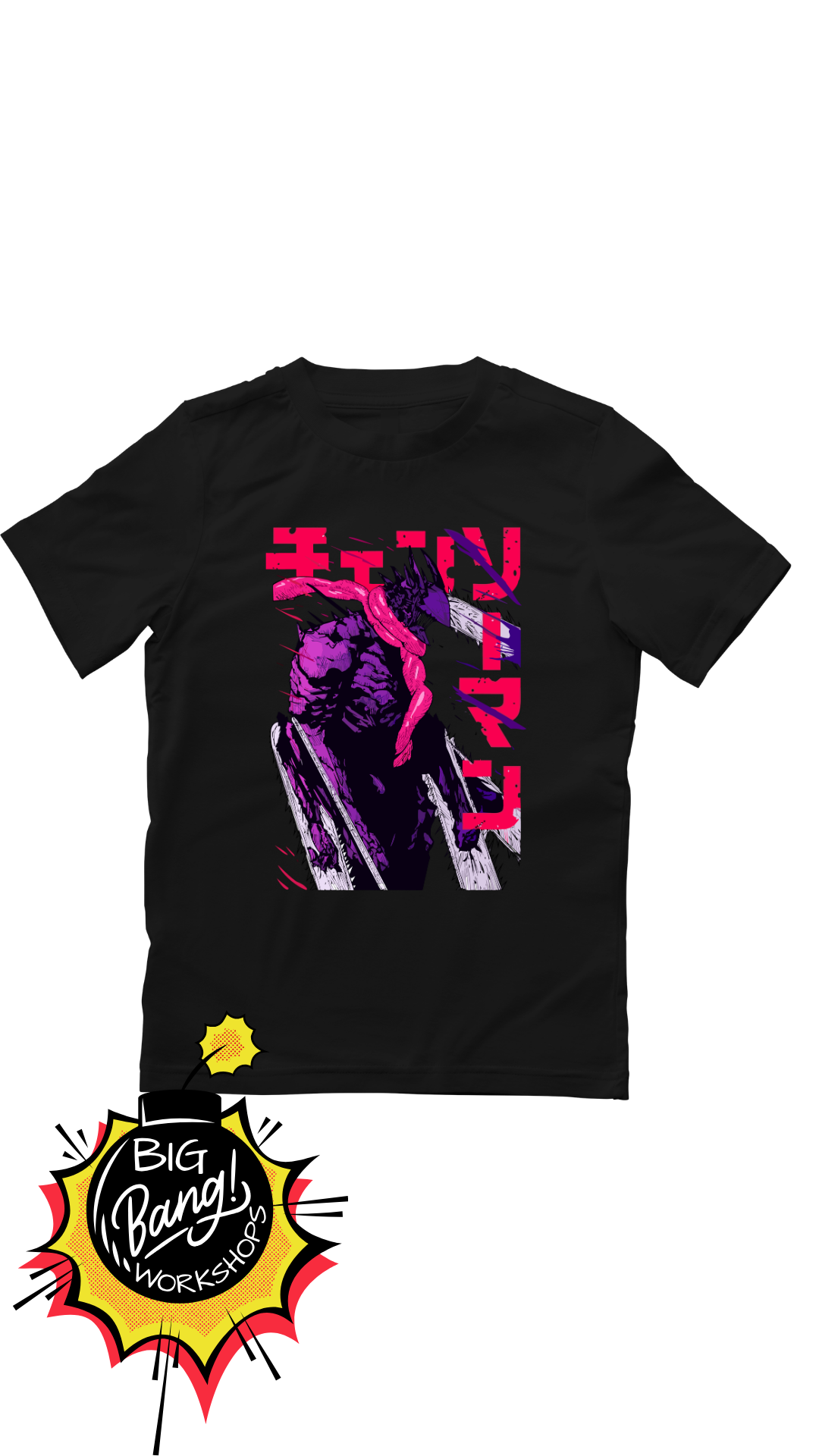 Chainsaw Man | Denji ChainsawMan - Kanji Morado Oscuro