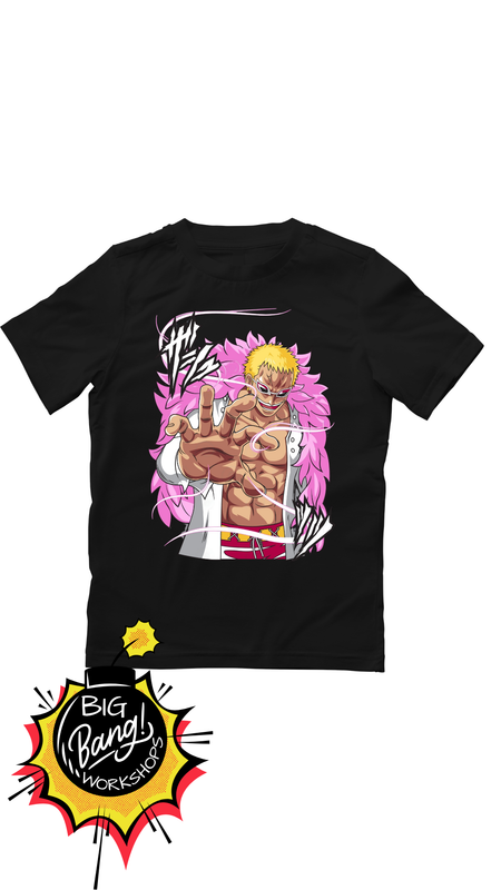OP | Doflamingo - Shirtless Hilos Rosas Cabello Rubio