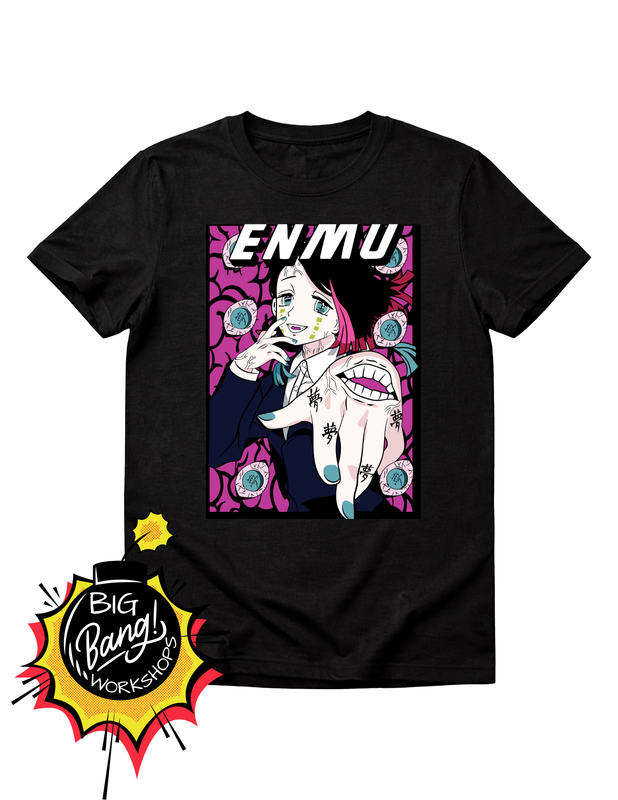 DS | Enmu - Texto ENMU Ojos Manos Magenta