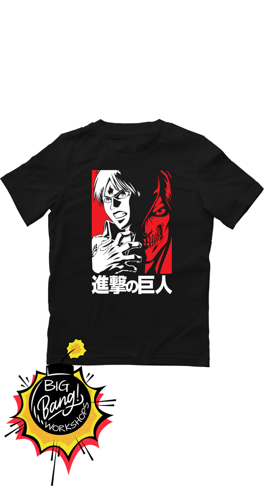 AOT | Eren Armin - Titan Kanji Rojo