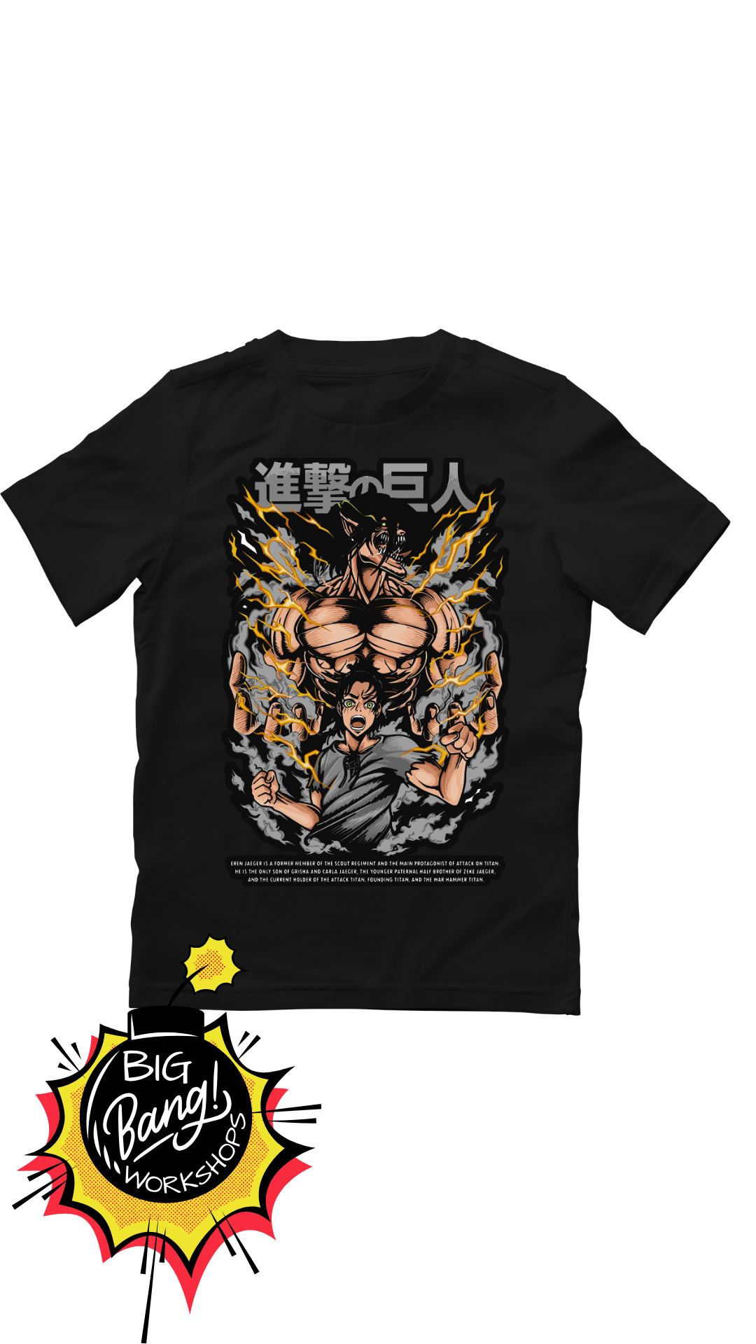 AOT | Eren Titan - Dorado Rayos Kanji