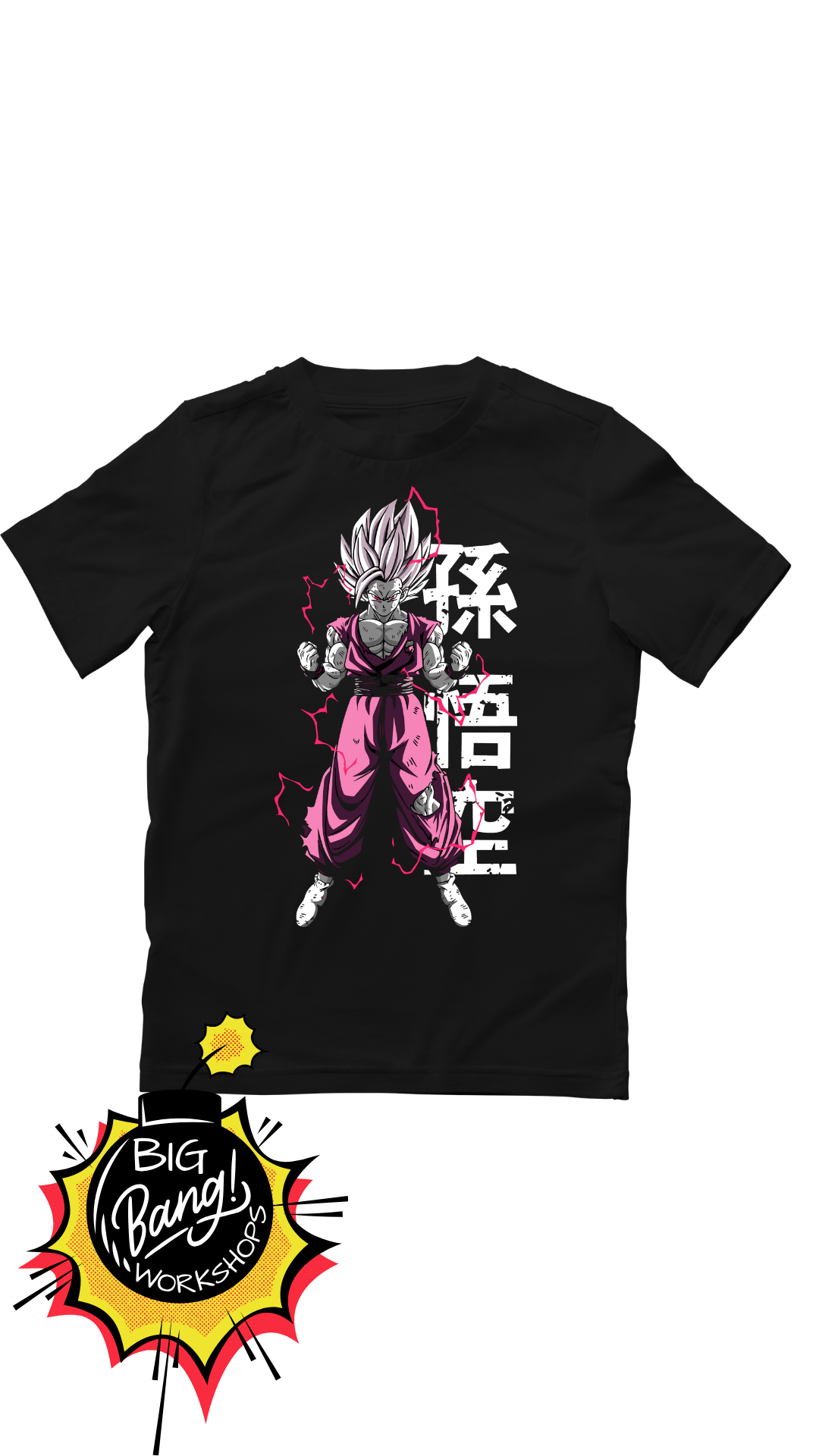 Dragon Ball | Gohan Beast - Pelo Blanco Traje Rosa Kanji