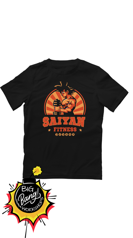 DBZ | Goku - Saiyan Fitness Logo Mancuerna