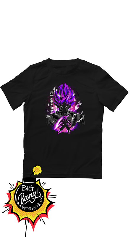 DBZ | Goku Black - Super Saiyan Rose Energia Purpura Japones