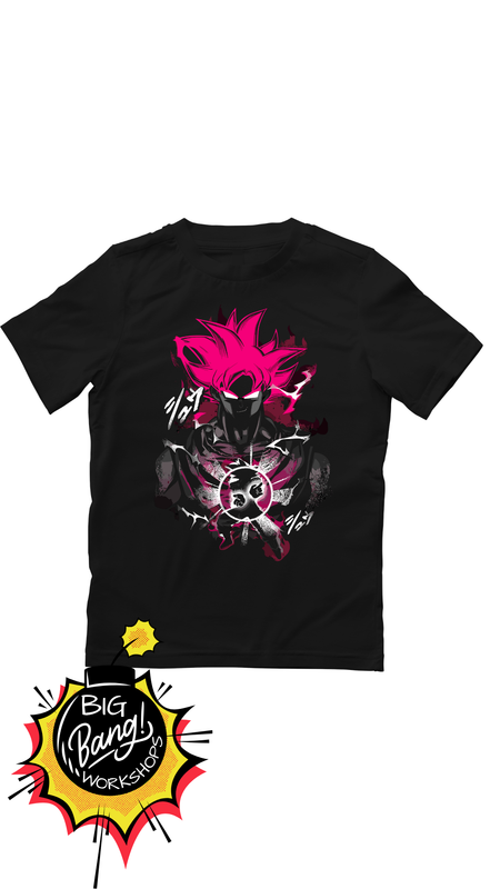 DBZ | Goku Black - Rose Pelo Rosa Energia Oscura