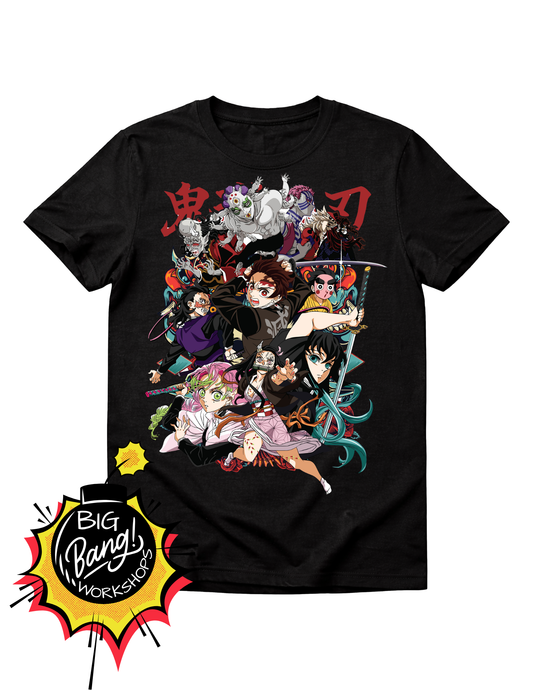 Demon Slayer | Grupo Grande - Personajes Kanji Kimetsu