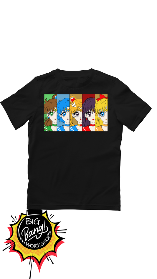 SM | Inner Senshi - 5 Rostros Paneles Horizontales v2