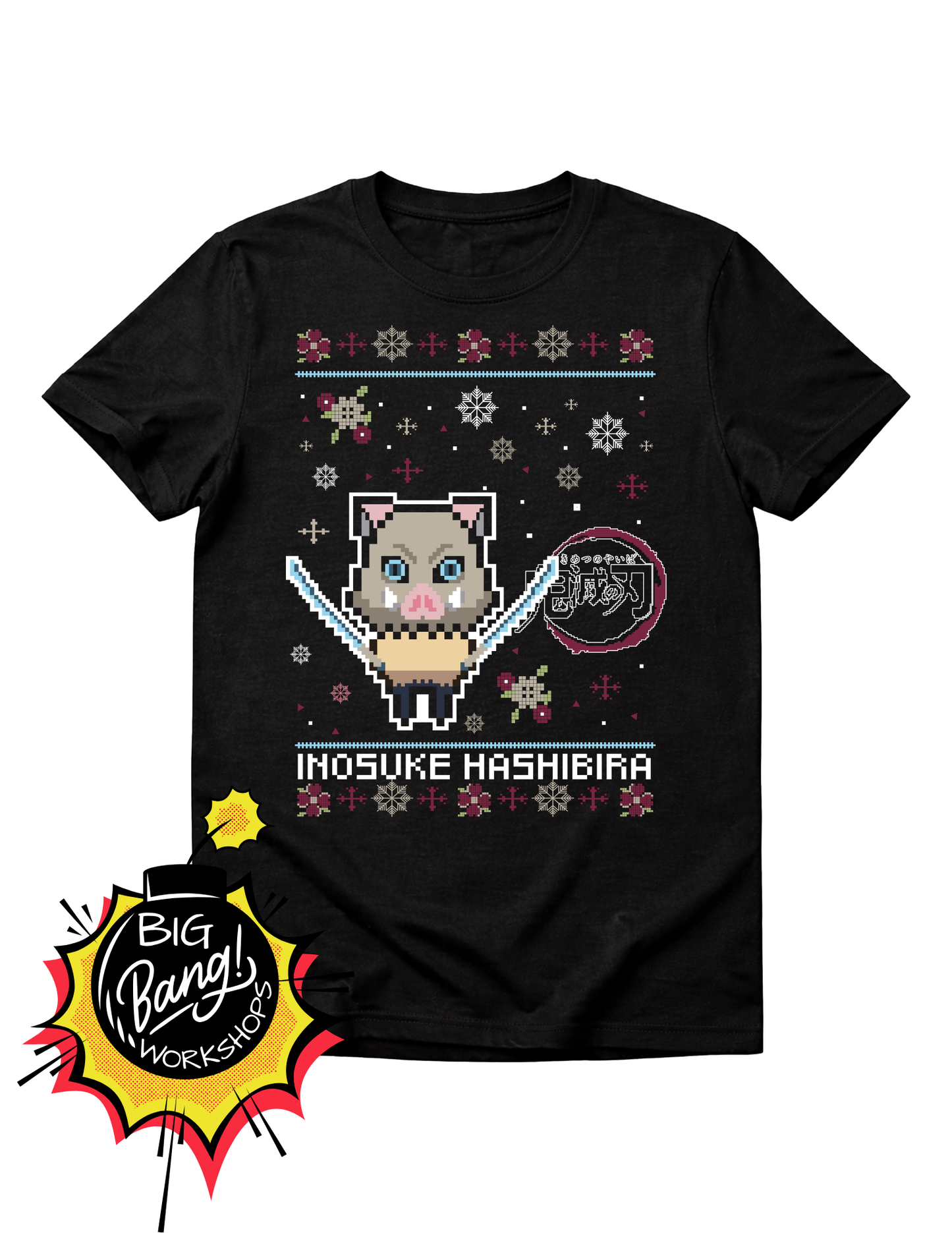 Demon Slayer | Inosuke Hashibira - Pixel Art Navidad