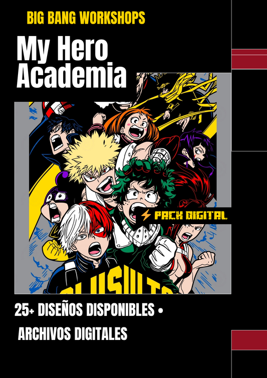 Pack Digital My Hero Academia MHA - Kit Decoracion Anime | Big Bang Workshops