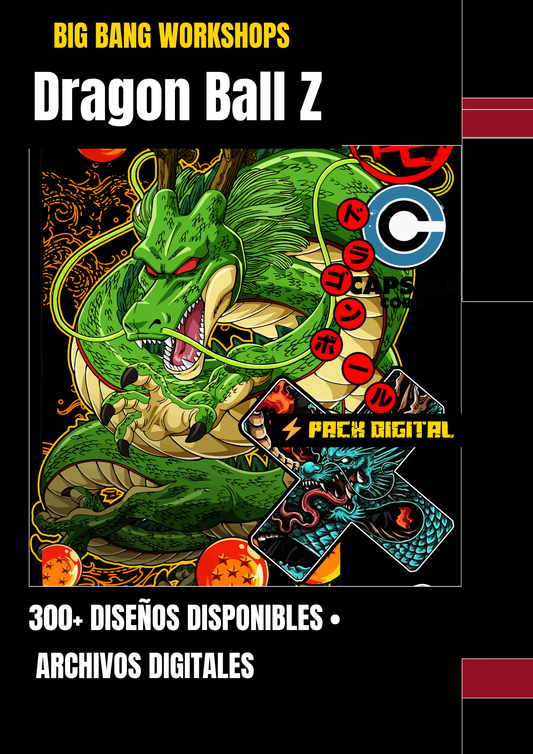 Pack Digital Dragon Ball Z DBZ - Kit Decoracion Anime | Big Bang Workshops