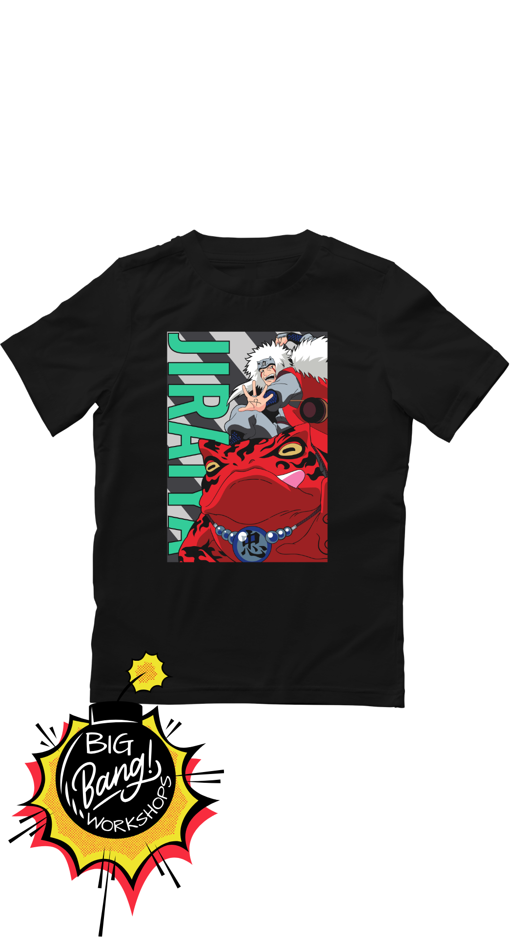 Naruto | Jiraiya Sapo - Colorido Verde Rojo