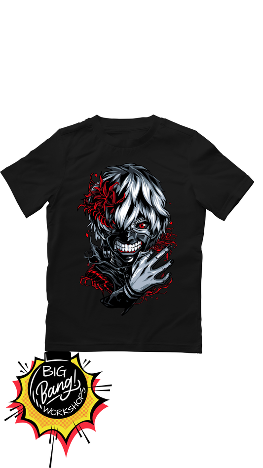 Tokyo Ghoul | Kaneki Ken - Rosas Rojas Mascara Arte Oscuro