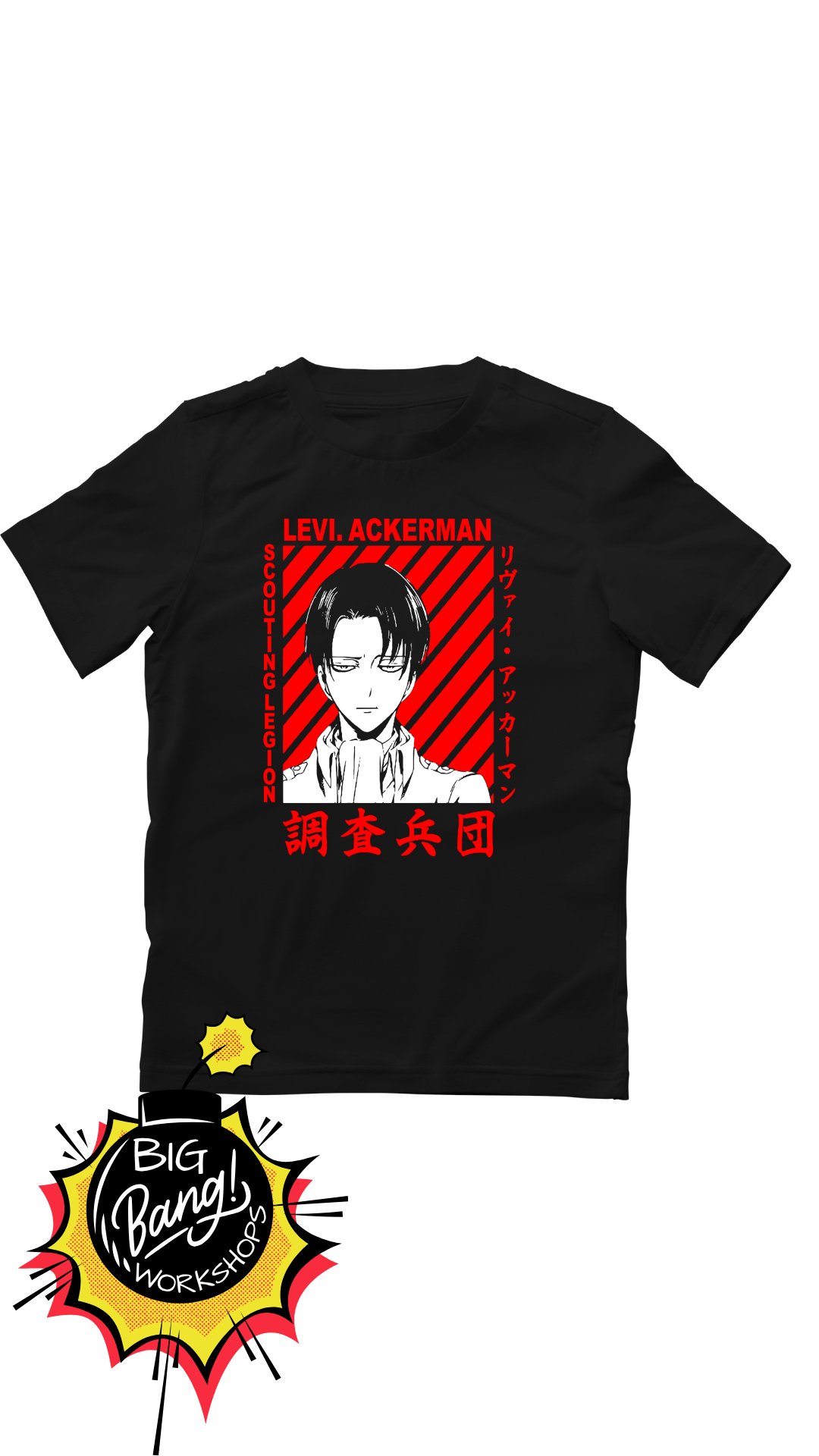 AOT | Levi Ackerman - Cuerpo CorpsExploracion Rojo