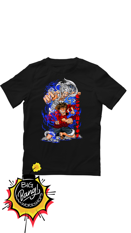 OP | Luffy - Gear 5 y Forma Base Energia Azul Roja