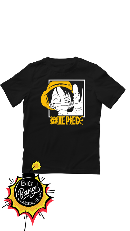 One Piece | Luffy Chibi - Pulgar Arriba Marco Amarillo