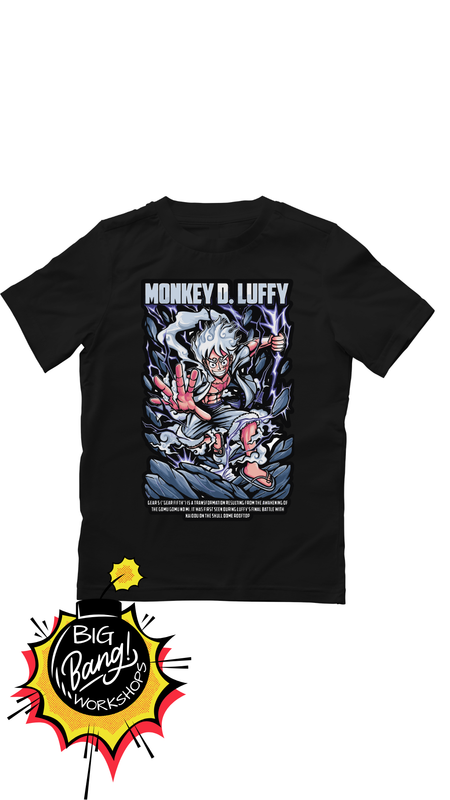 OP | Luffy Gear5 - Monkey Poster Rayos Azul