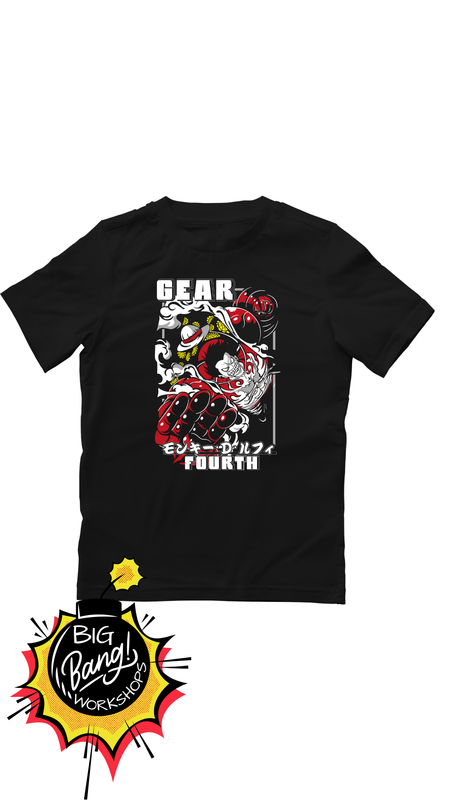 OP | Luffy - Gear Fourth Kanji Rojo Blanco