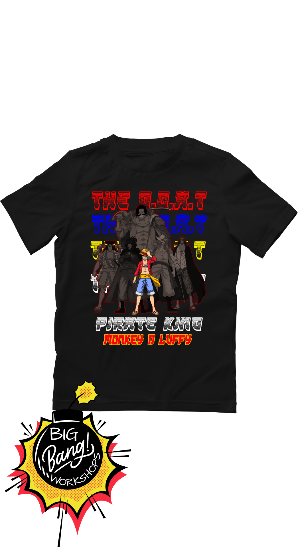 One Piece | Luffy Pirate - King Sombras Rojo Azul